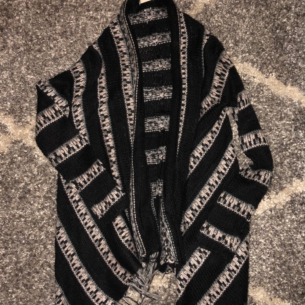 Black cardigan